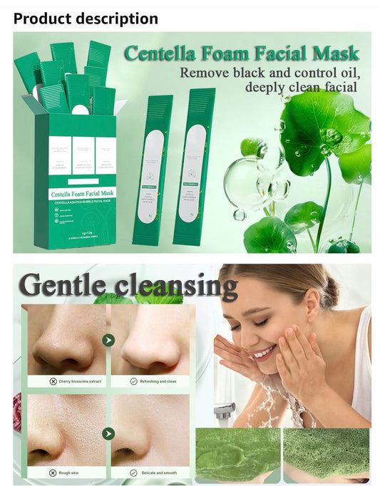 VENROCK Centella Asiatica Bubble Facial Mask | Deep Clean & Glow