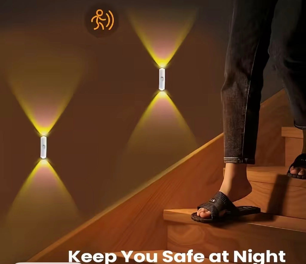USB Rechargeable Smart LED Night Light with Motion Sensor (RGB Dimmable)