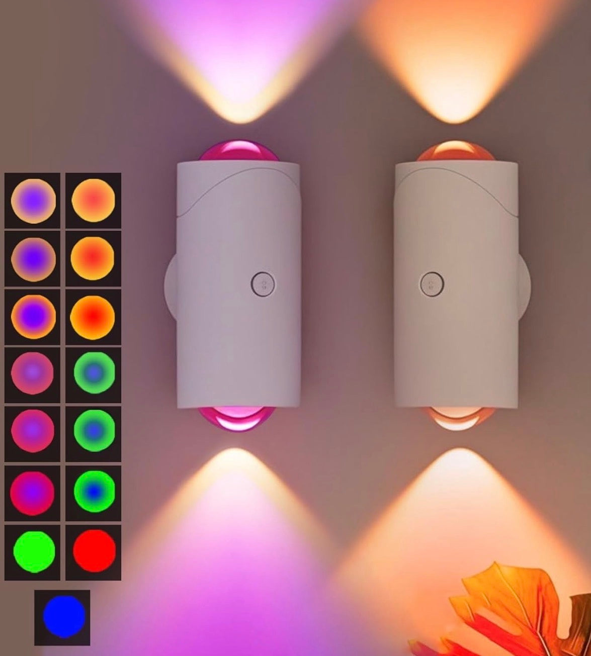 USB Rechargeable Smart LED Night Light with Motion Sensor (RGB Dimmable)