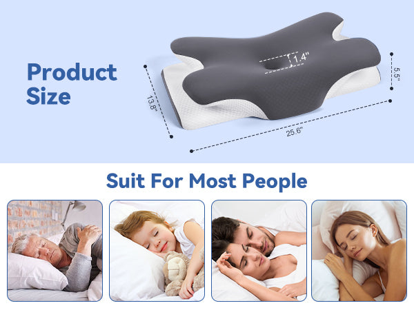 VIP Cooling Memory Neck Pillow (Adjustable)