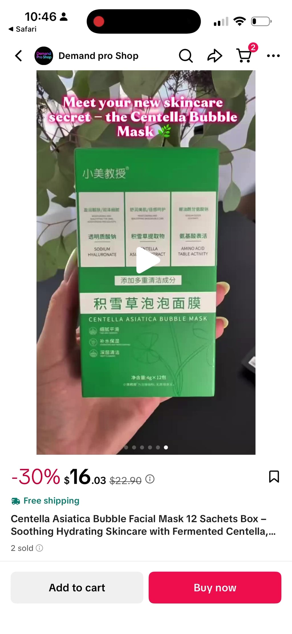 VENROCK Centella Asiatica Bubble Facial Mask | Deep Clean & Glow